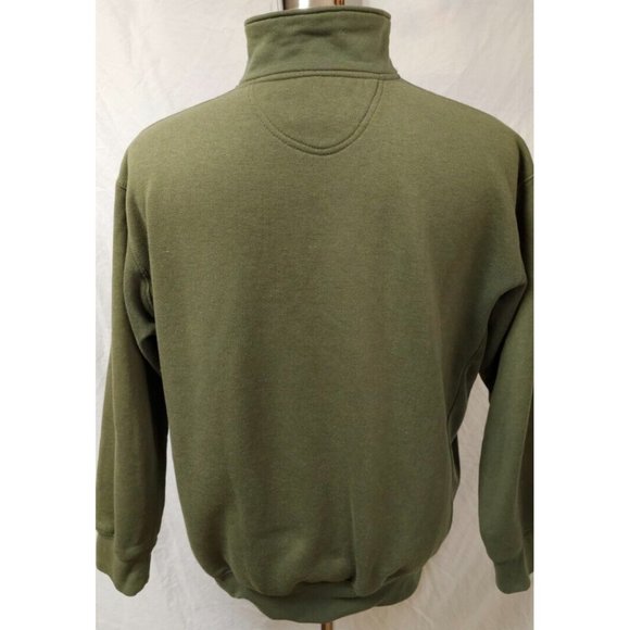 i5 apparel Large Green 1/4 zip Fleece Aspen Colorado Logo Sweatshirt Jacket - Picture 7 of 11